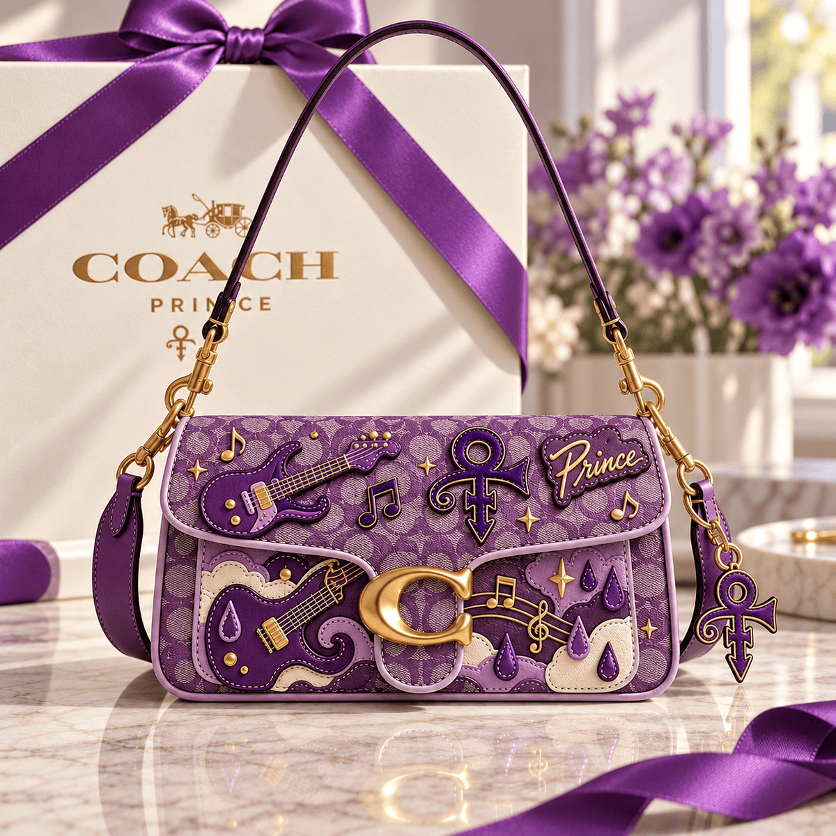 Premium PRCE Coach Shoulder Cross With Charm NPL