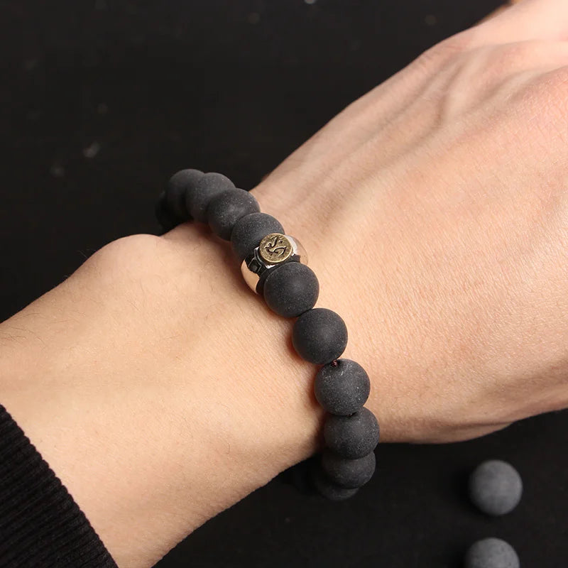 Natural Medicine Pur Bracelet 12 Chinese Zodiac Life Buddha Guardian Medicine Fragrance Scrub Bracelet for Men and Women Lovers