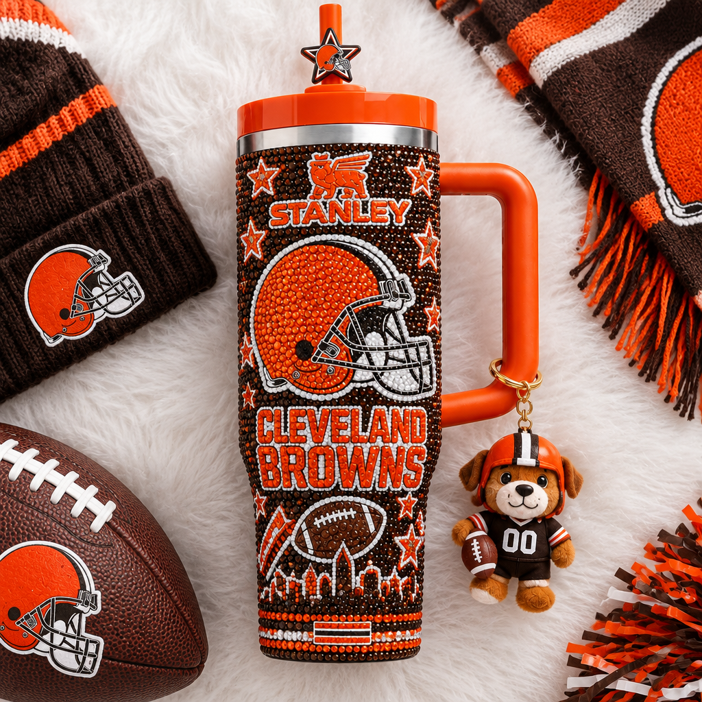 Cleveland Browns 40oz Tumbler With Handle TTNL
