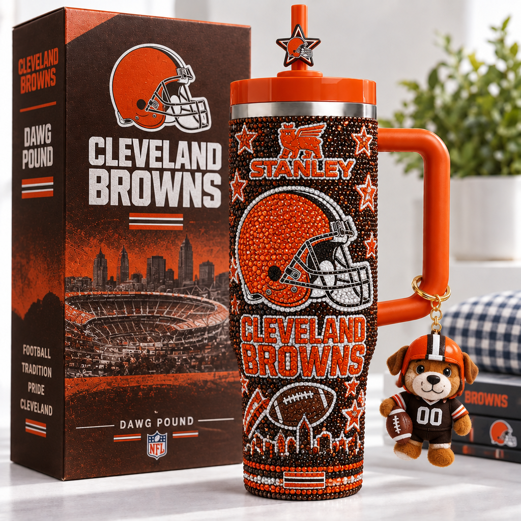 Cleveland Browns 40oz Tumbler With Handle TTNL