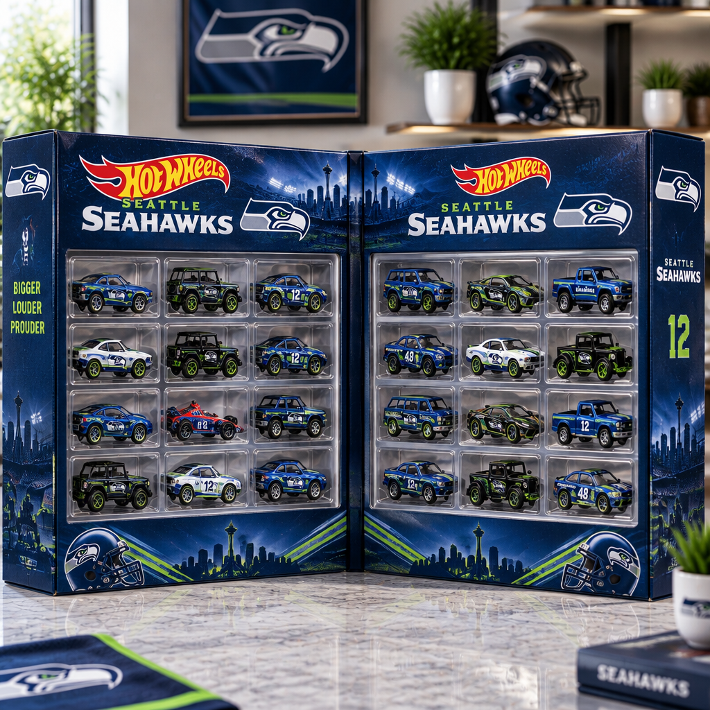 Seattle Seahawks Premium Mini Car Advent Calendar