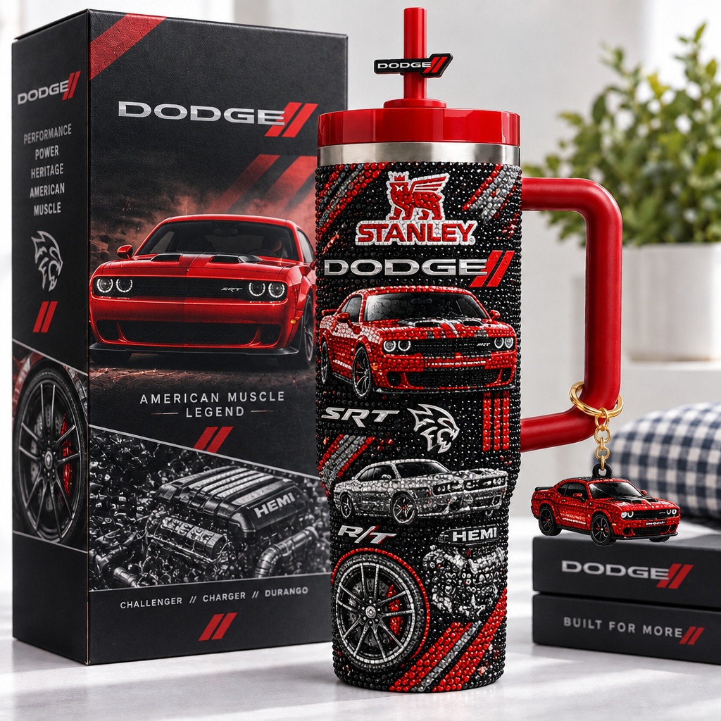 Dodge 40oz Tumbler With Handle TTNL