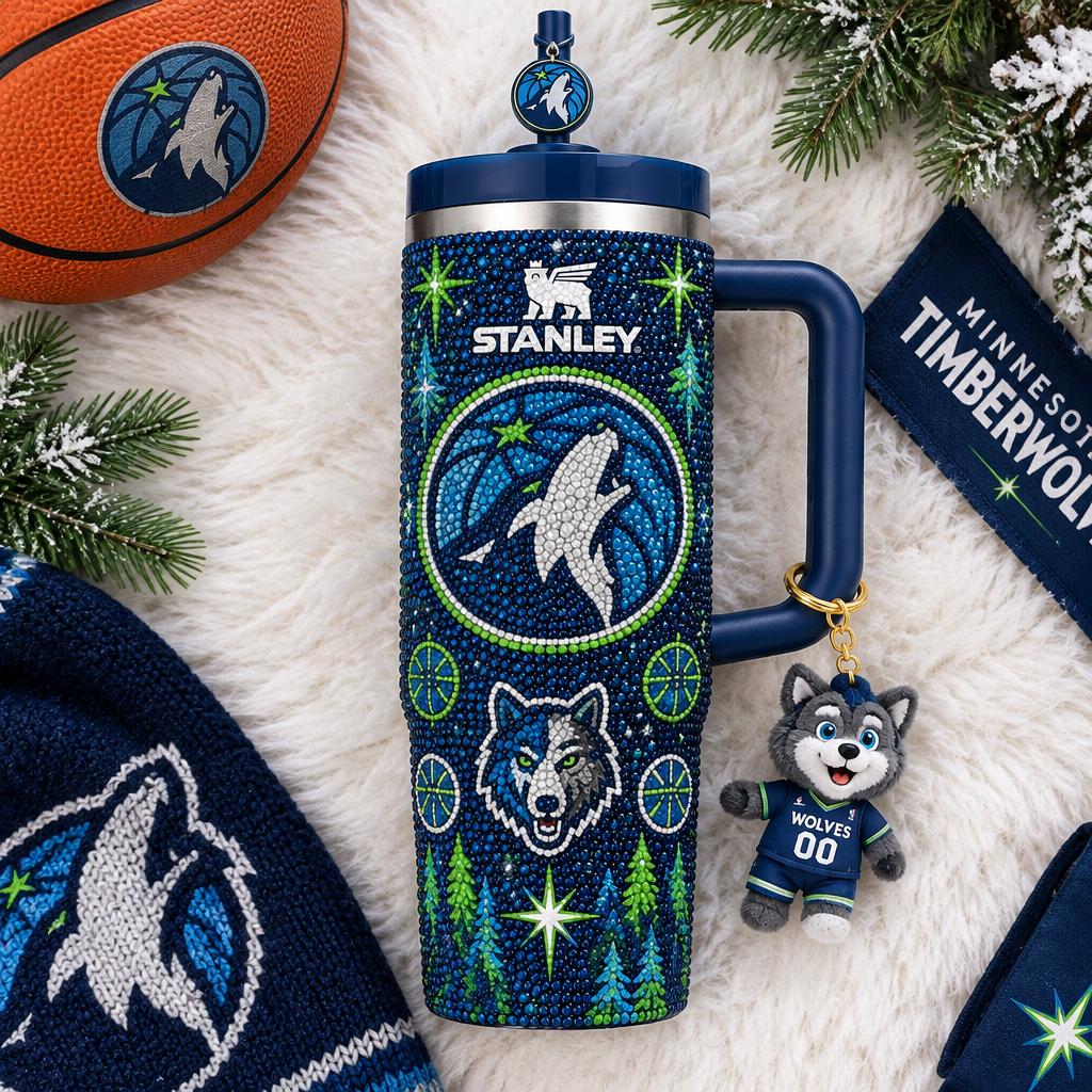 Minnesota Timberwolves 40oz Tumbler With Handle TTNL